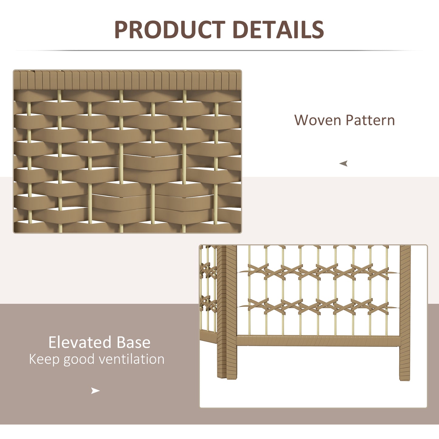 HOMCOM 3 Panel Folding Room Divider Privacy Screen Freestanding Paravent Partition Natural Wood