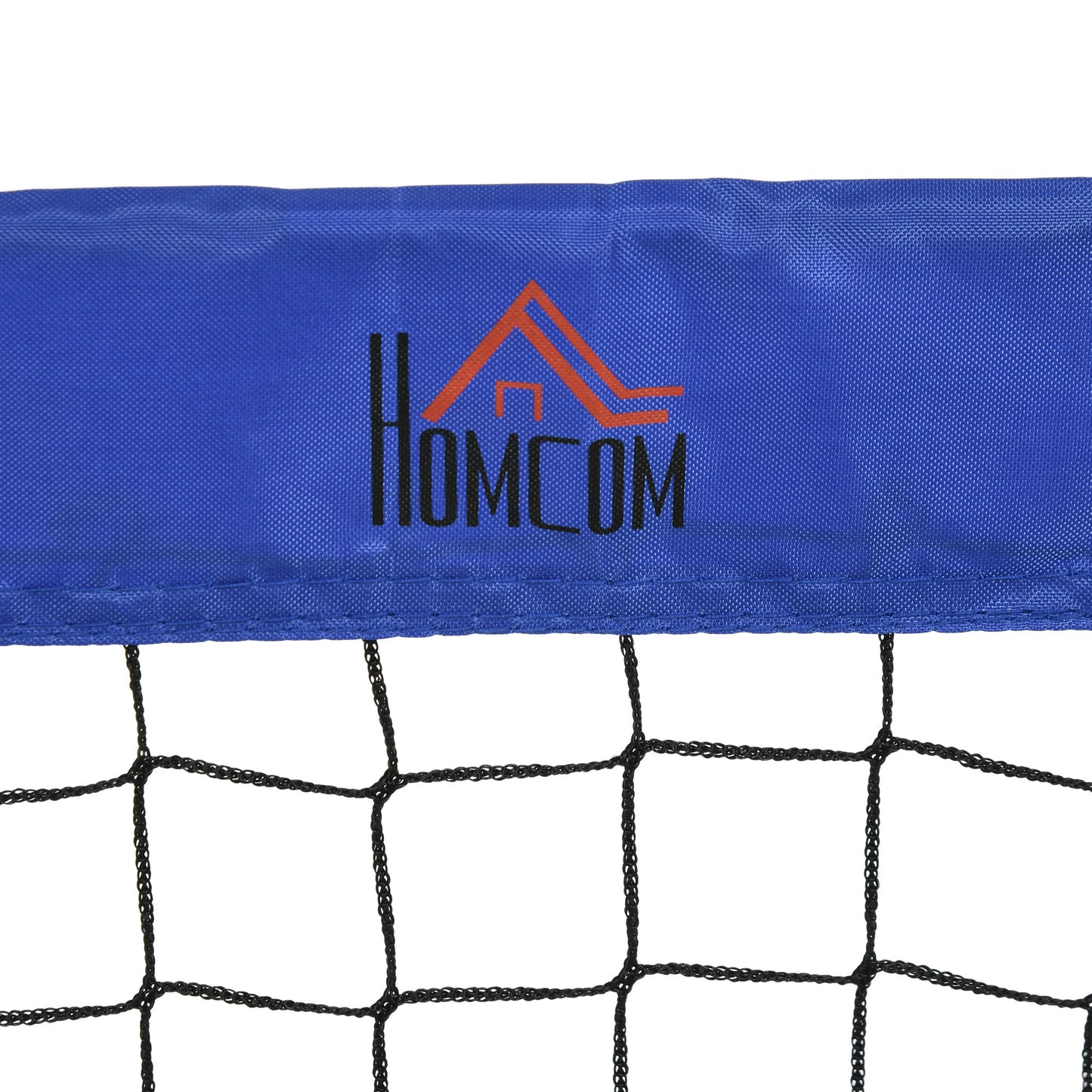 HOMCOM Portable Set of 2 Soccer Goal Nets 6 x 3 ft for Outdoor Training with Carry Bag - Blue - ALL4U RETAILER LTD