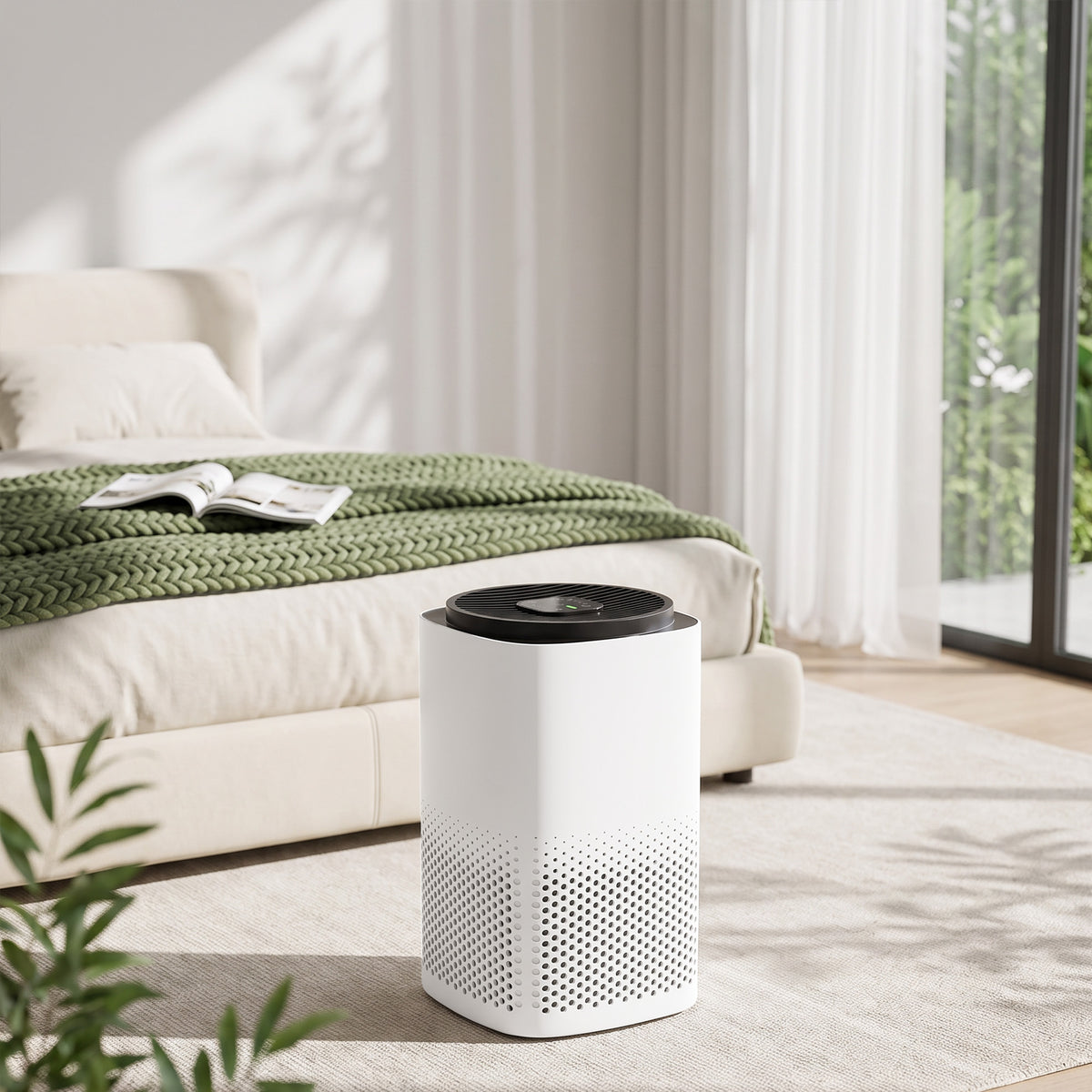 Smart Air Purifier With HEPA Filter For Home App Voice Control