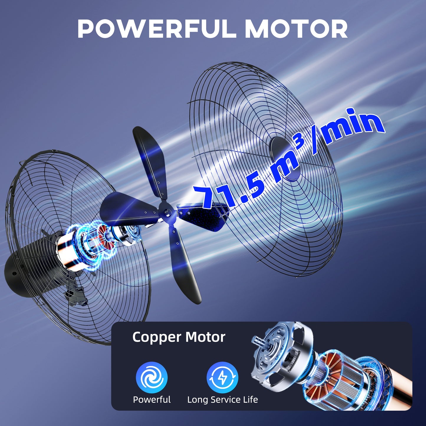 HOMCOM 41 cm Metal Pedestal Fan with Oscillating and Adjustable Height Black for Even Airflow and Quiet Operation