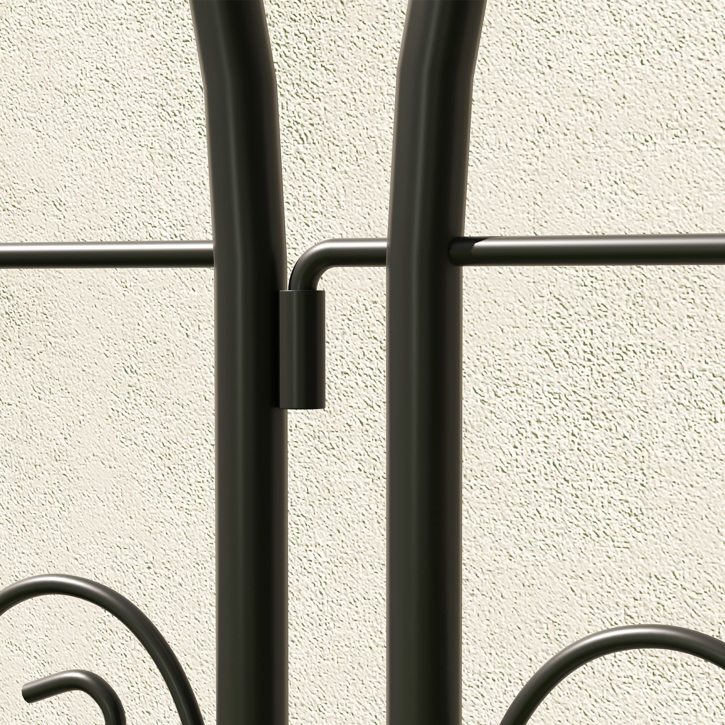 Outsunny Set Of 2 Garden Trellis Panels For Climbing Plants 180 X 50cm Weather Resistant Powder Coated Metal
