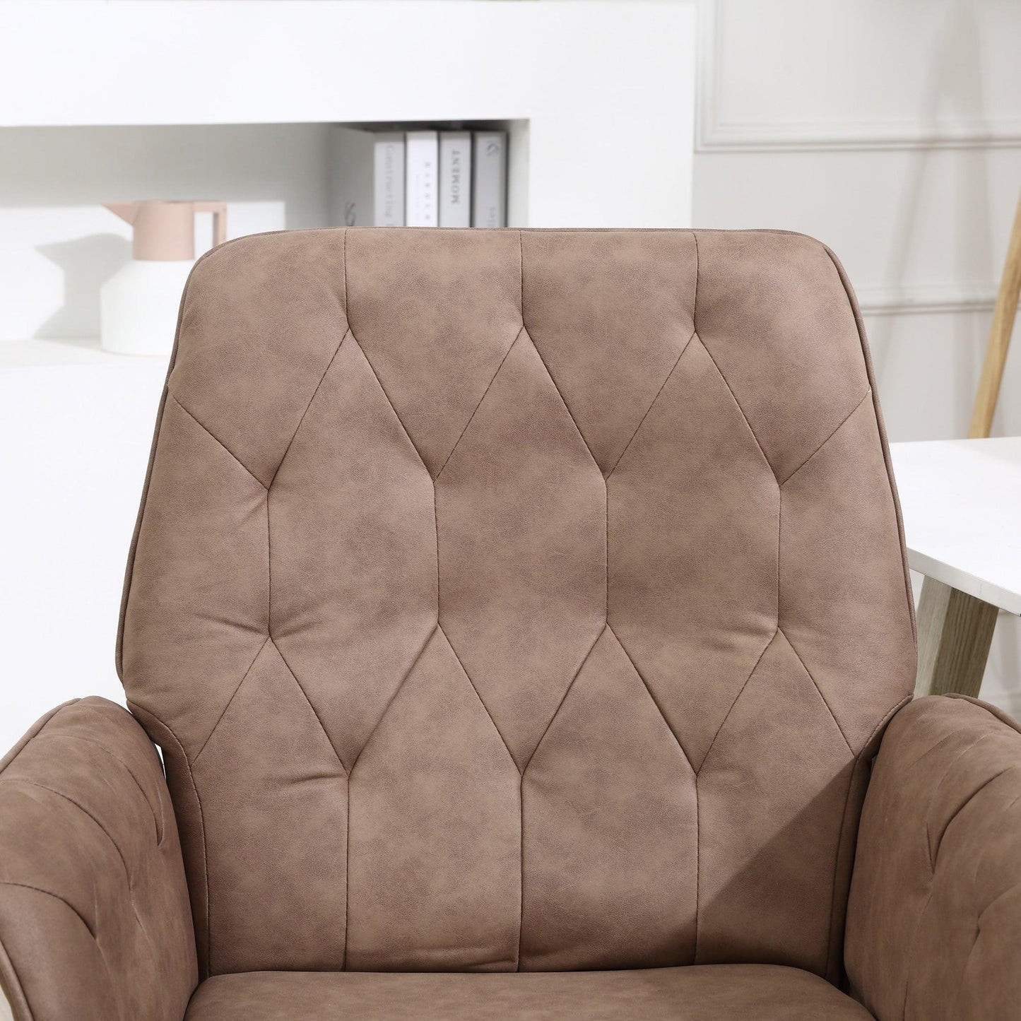 Vinsetto Brown Micro Fibre Office Chair - ALL4U RETAILER LTD