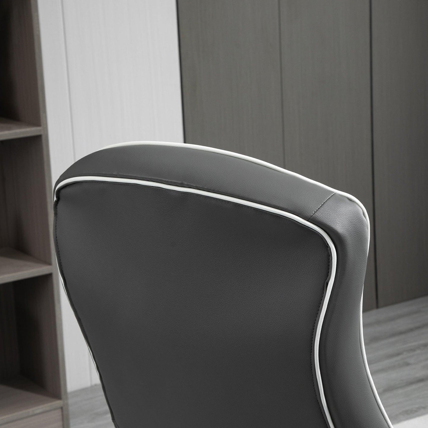 Vinsetto Gaming Chair: Adjustable Height, Swivel Base (Grey) - ALL4U RETAILER LTD