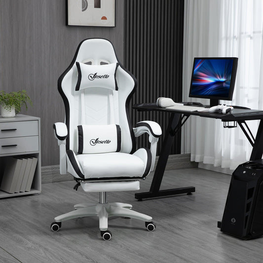 Vinsetto Gaming Chair - Comfortable Reclining Computer Seat - ALL4U RETAILER LTD