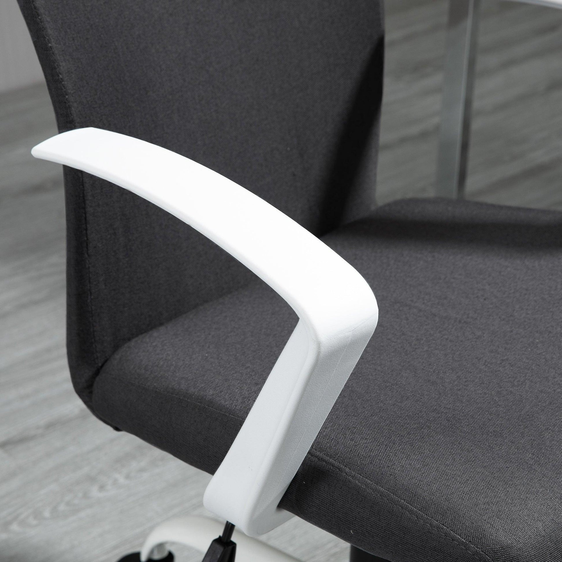 Vinsetto Grey Desk Chair with Armrests - ALL4U RETAILER LTD