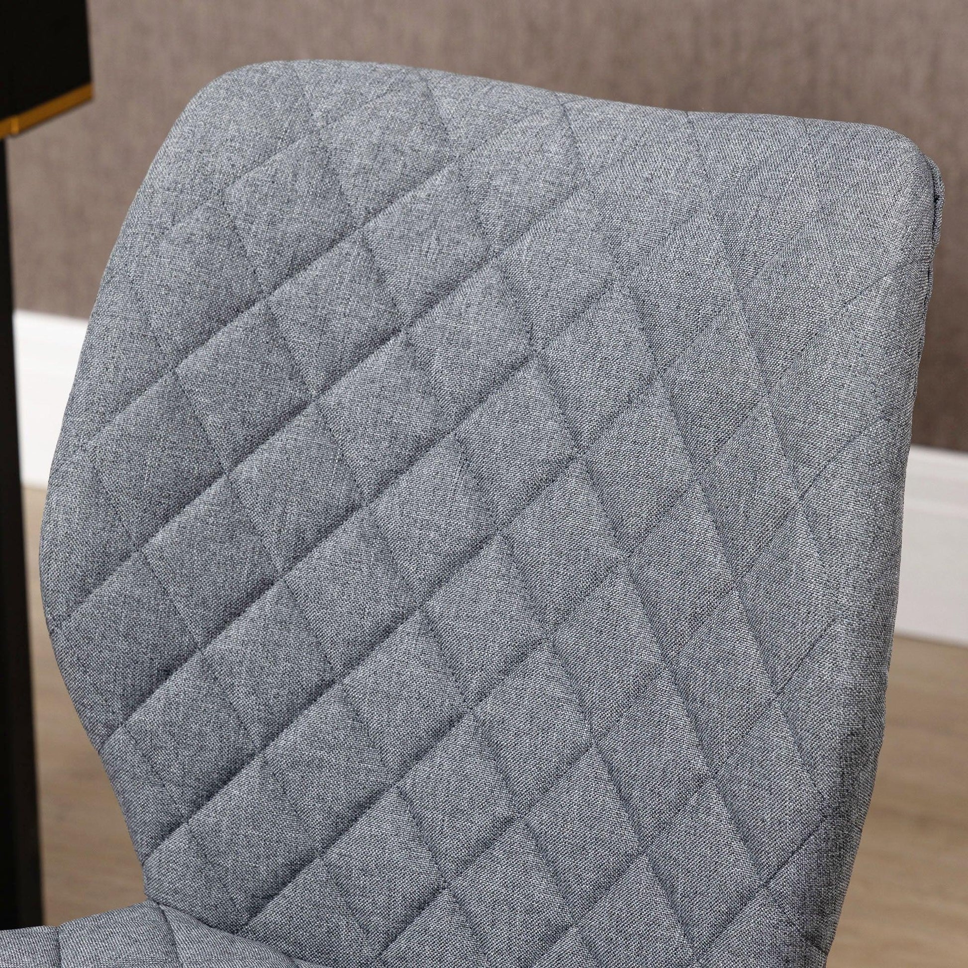 Vinsetto Grey Swivel Chair – Adjustable & Comfortable - ALL4U RETAILER LTD