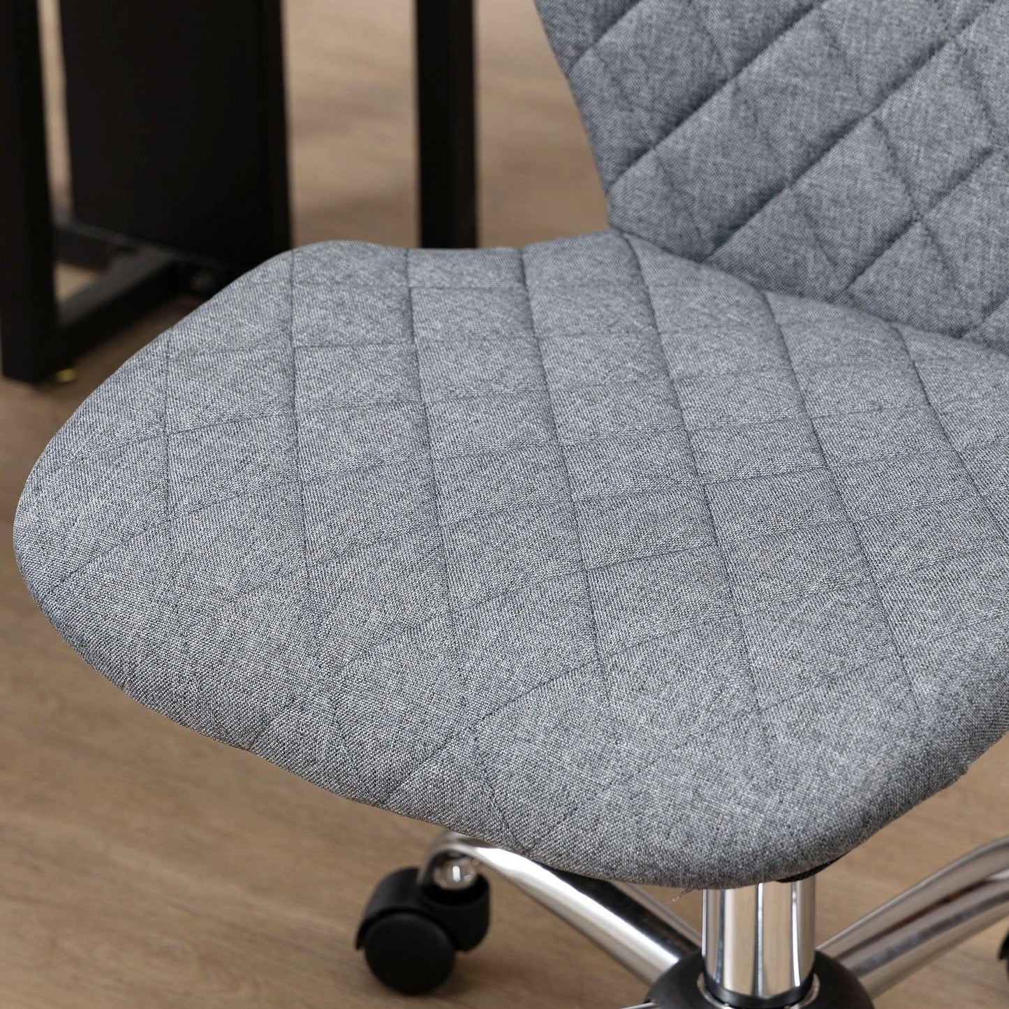 Vinsetto Grey Swivel Chair – Adjustable & Comfortable - ALL4U RETAILER LTD