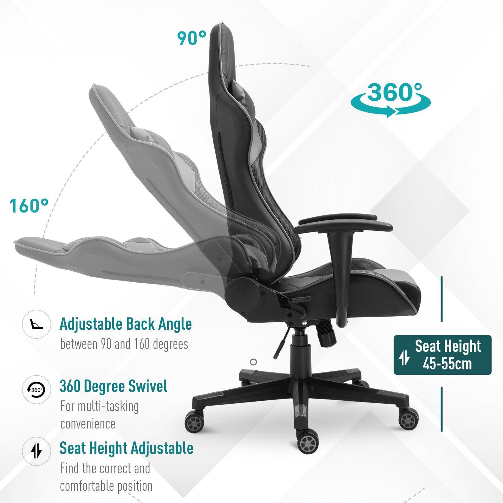 Vinsetto High Back Gaming Chair - Ergonomic & Stylish - ALL4U RETAILER LTD