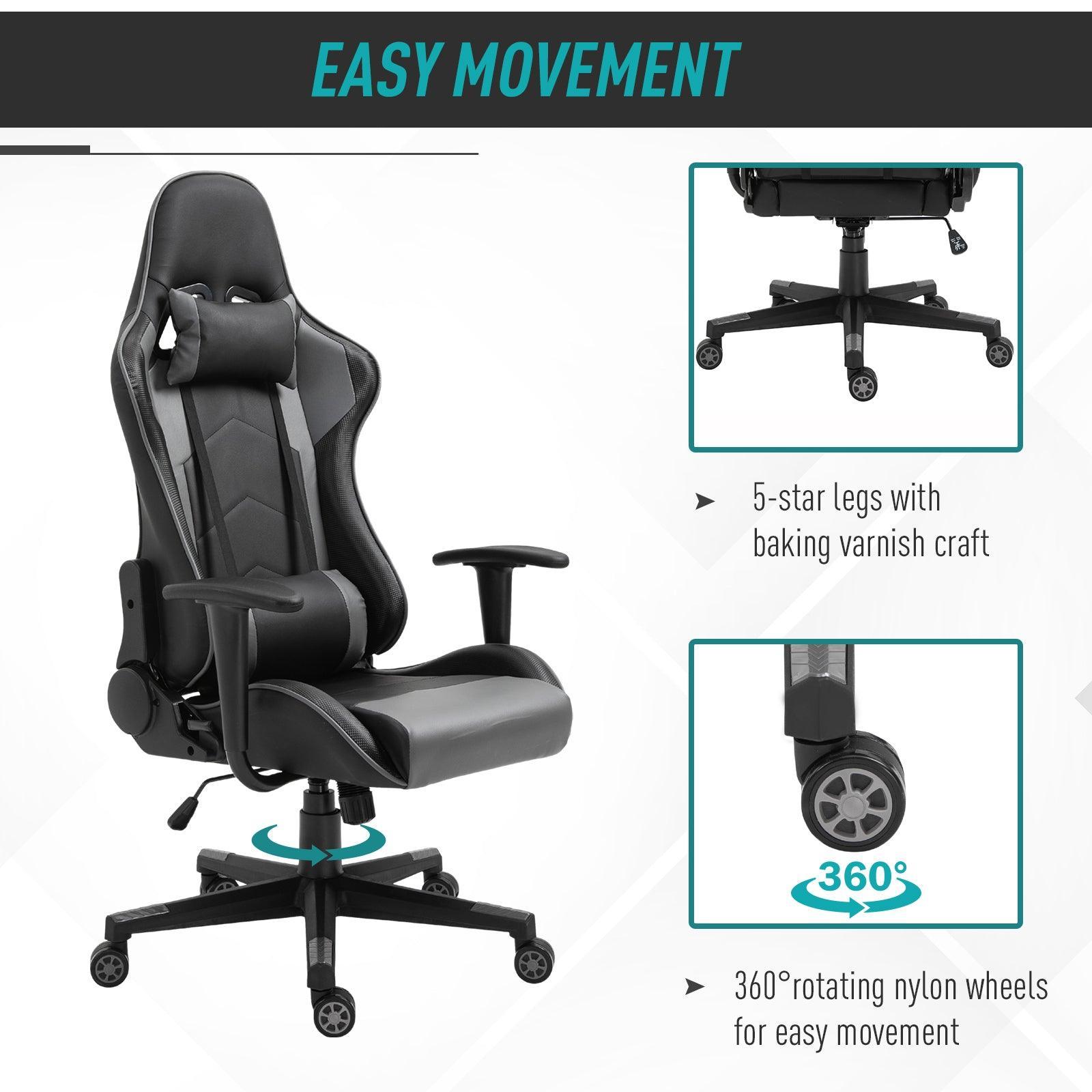 Vinsetto High Back Gaming Chair - Ergonomic & Stylish - ALL4U RETAILER LTD