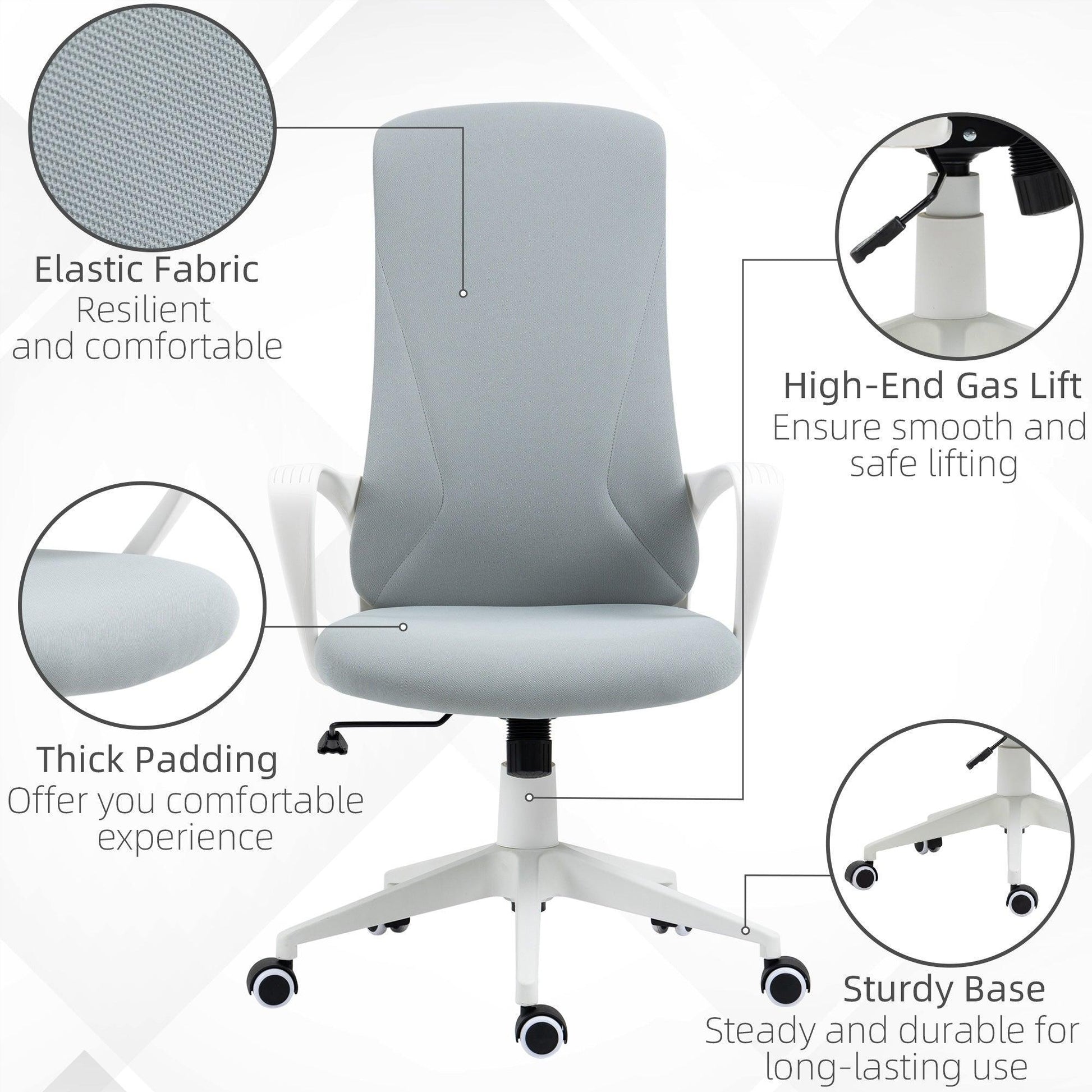 Vinsetto High-Back Office Chair - ALL4U RETAILER LTD