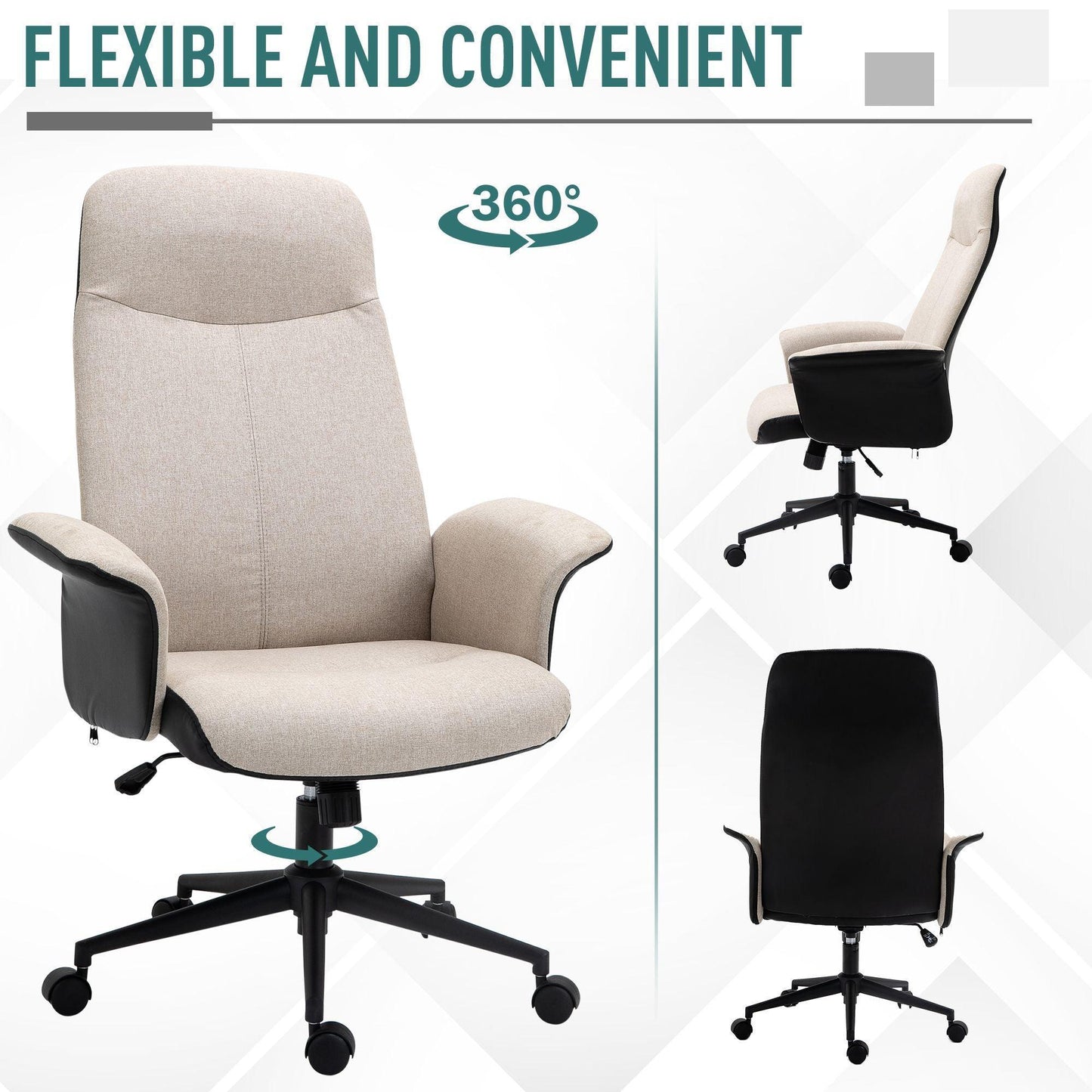 Vinsetto High Back Office Chair - Comfort and Style - ALL4U RETAILER LTD
