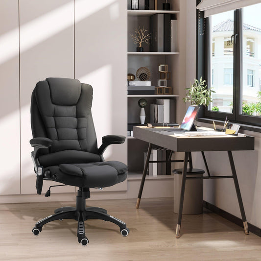 Vinsetto Massage Recliner Chair: Heated Office Chair - ALL4U RETAILER LTD