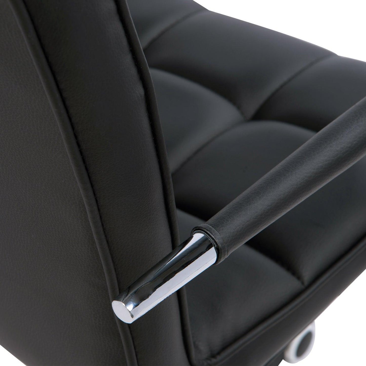 Vinsetto Office Chair: Swivel, Adjustable, PU Leather (Black) - ALL4U RETAILER LTD