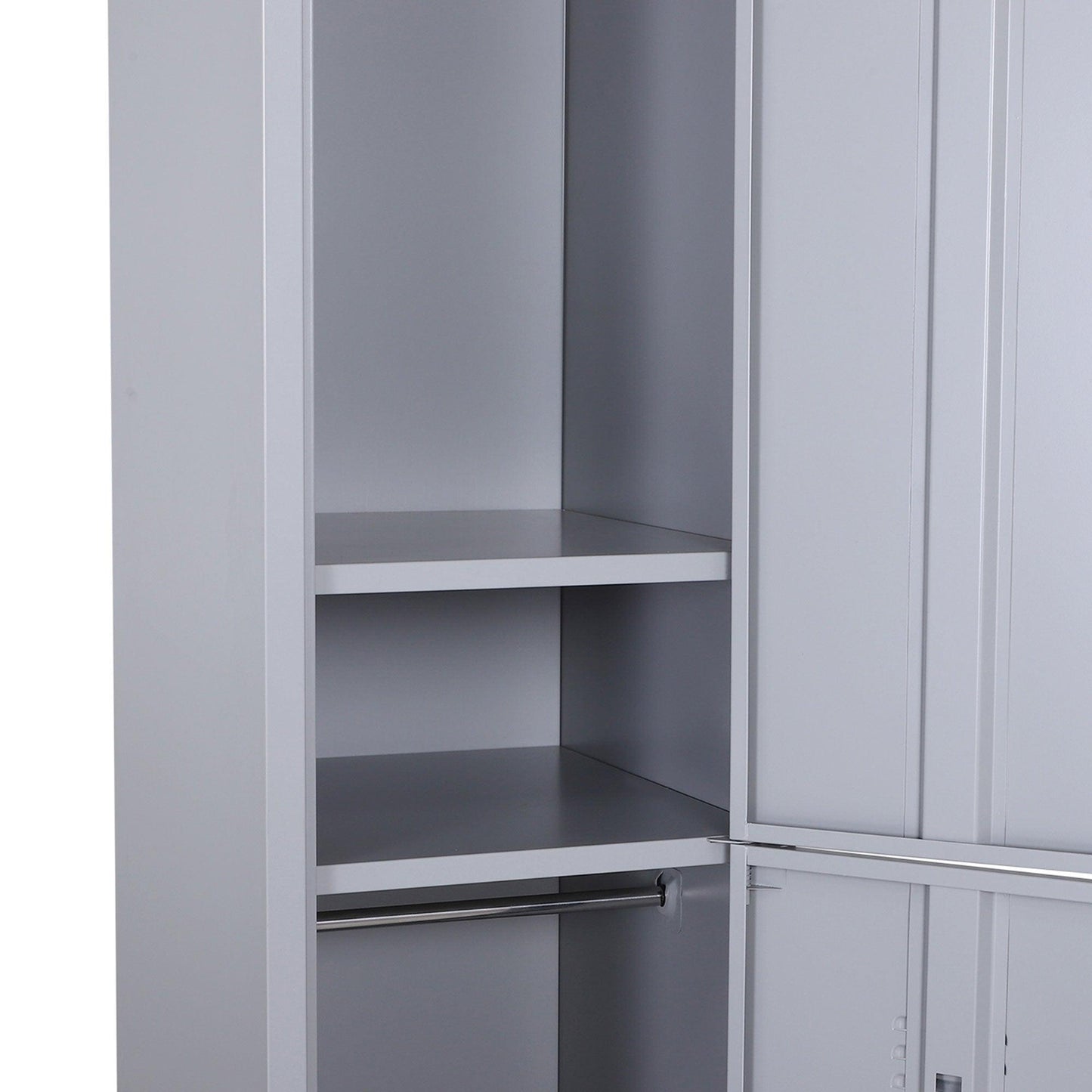 Vinsetto Steel Storage Cabinet with Shelves - Compact & Practical - ALL4U RETAILER LTD