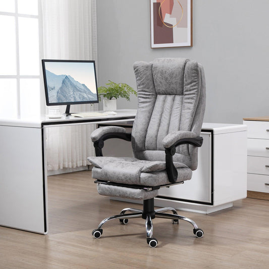 Vinsetto Vibrating Massage Chair, Grey - ALL4U RETAILER LTD