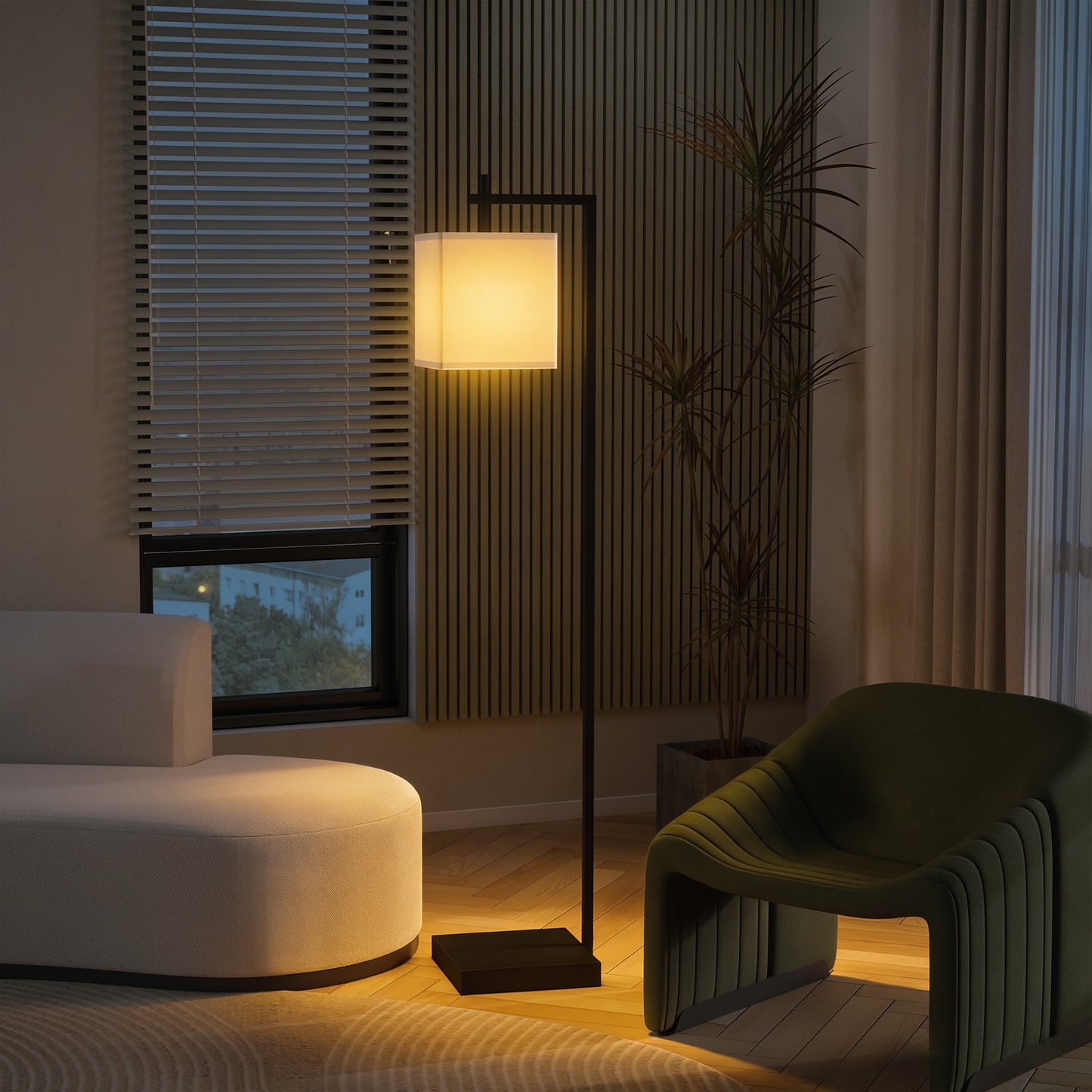 HOMCOM 66 Inch Floor Lamp With Adjustable Colour Temperatures And 10 Brightness Levels Remote And Foot Switch