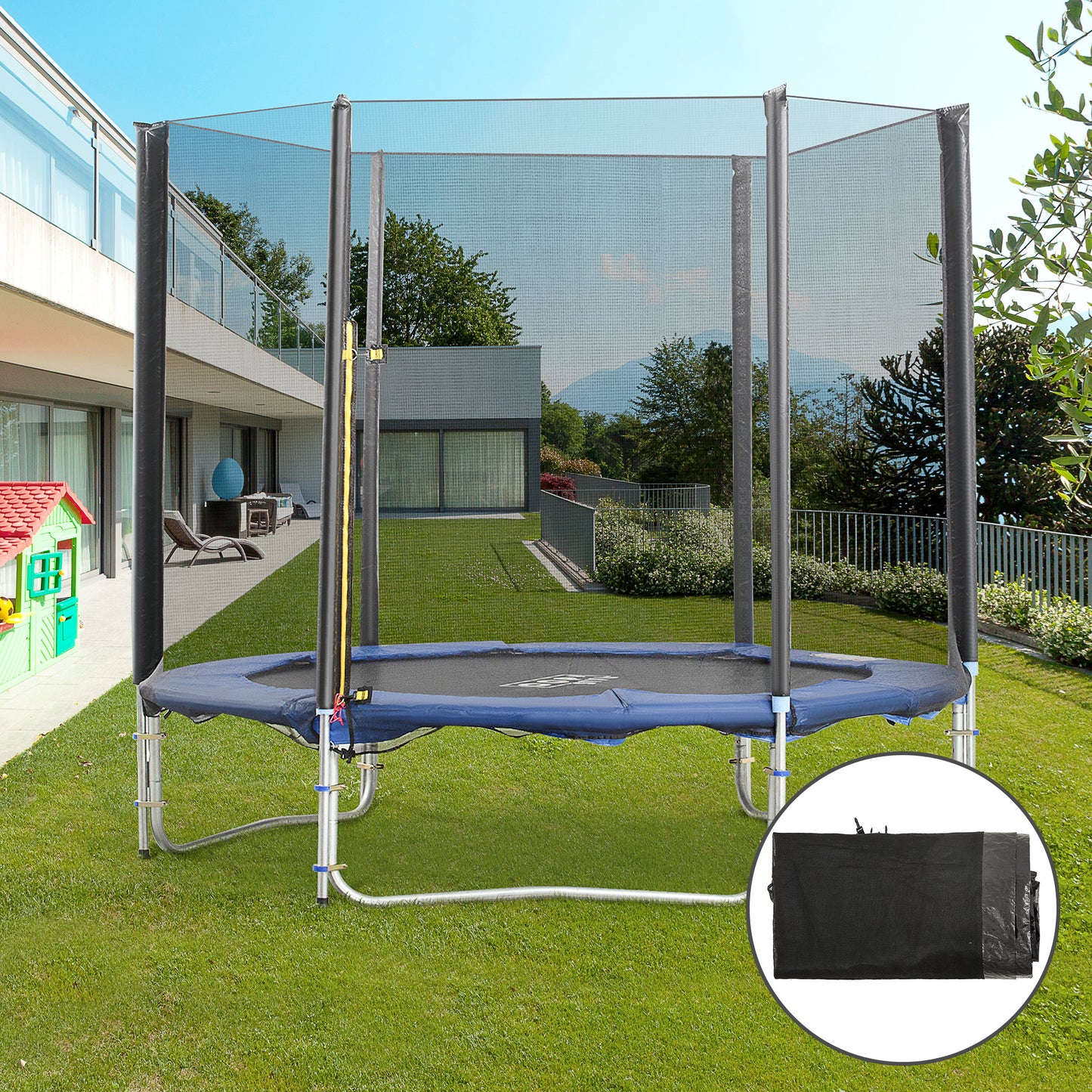 HOMCOM Replacement Safety Net for 8ft Trampolines - ALL4U RETAILER LTD