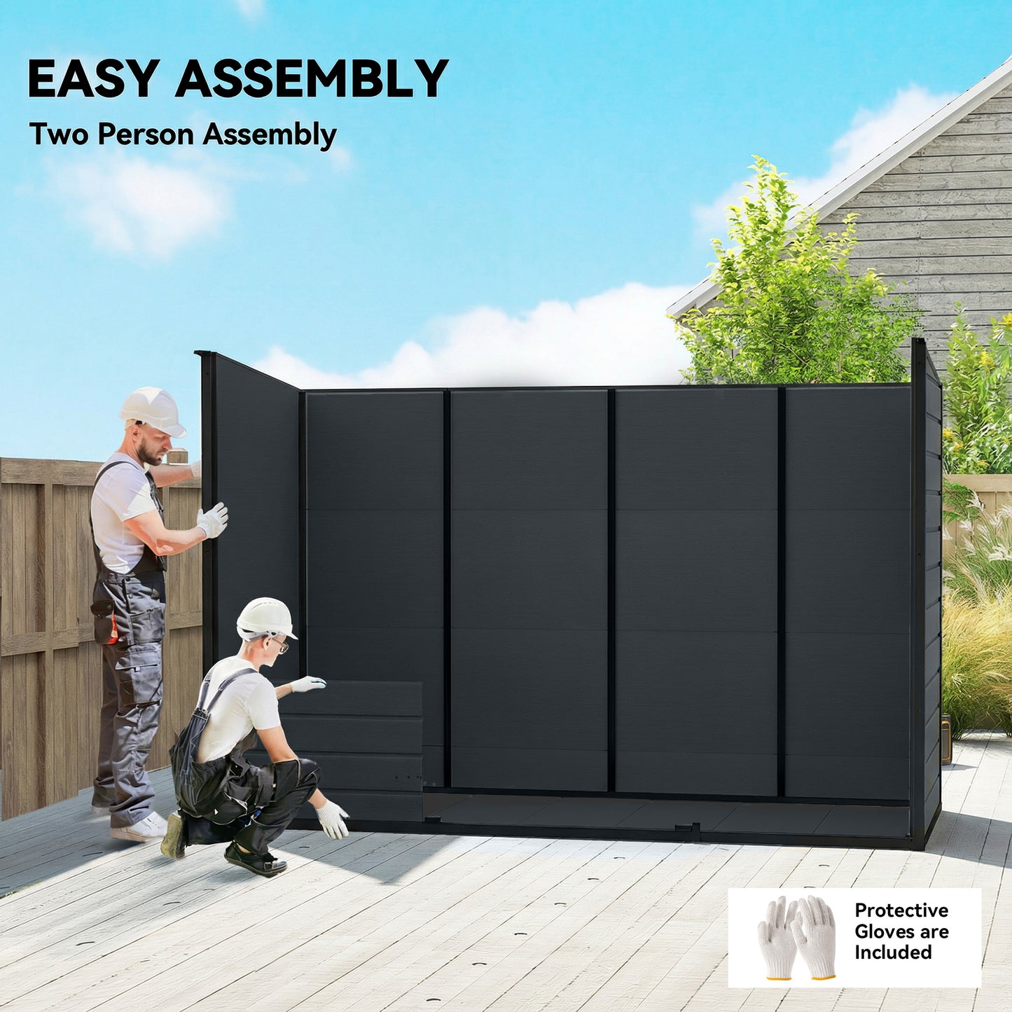 Outsunny 10 By 4 Ft Resin Garden Shed Outdoor Storage Shed With Floor Windows Lockable Doors And Vents Dark Grey