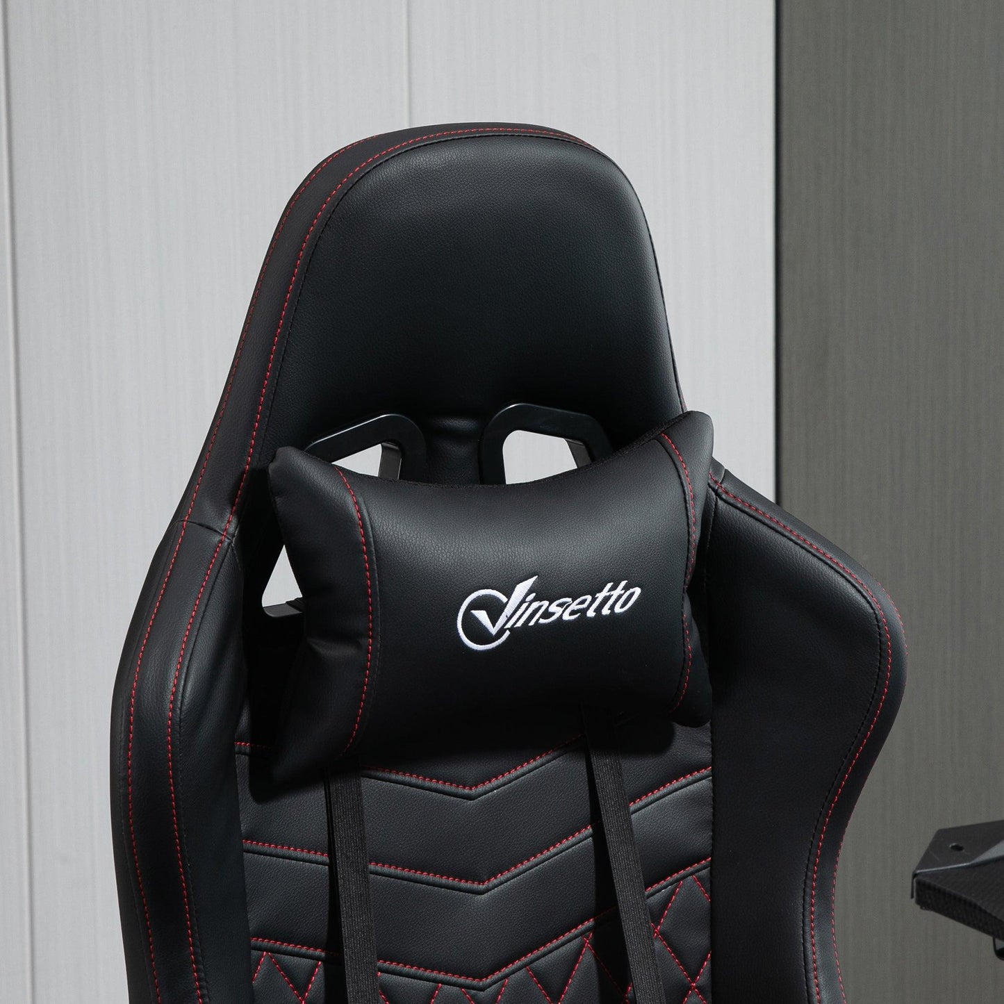 Vinsetto Racing Gaming Chair with Swivel Wheel and Footrest - ALL4U RETAILER LTD