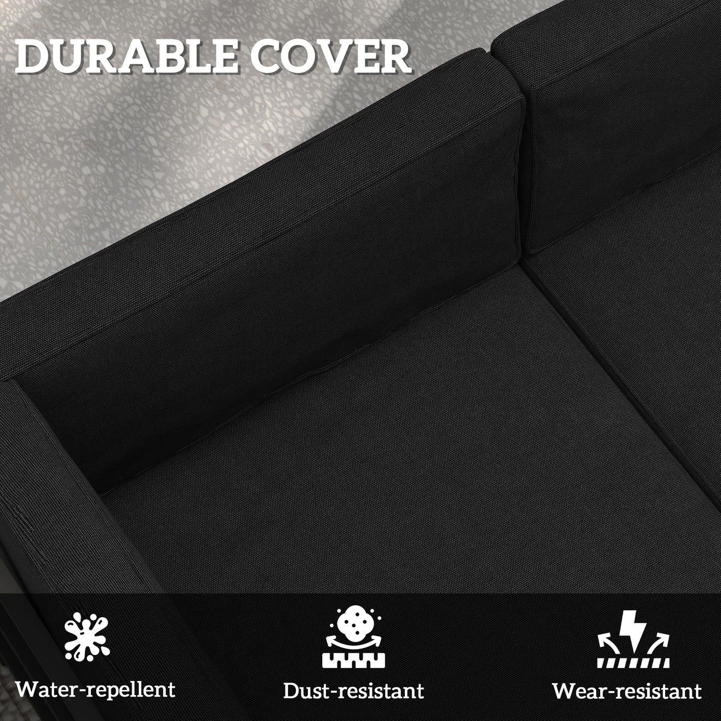 Outsunny 14 Piece Outdoor Dining Set Cushions For Rattan Sofa Replacement Seven Seat And Seven Back Cushions