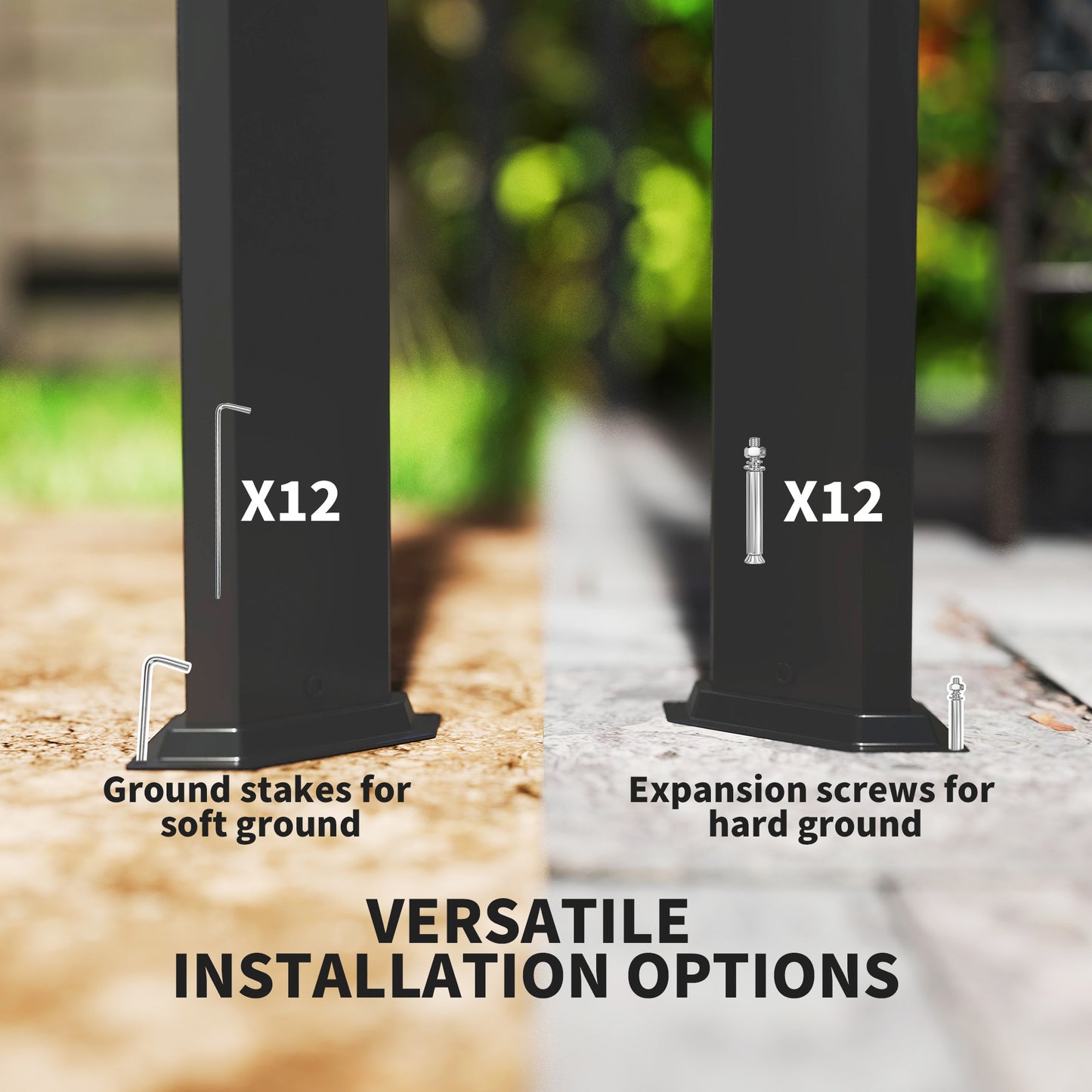 Outsunny 3x3m Aluminium Pergola With Retractable Roof And Wall For Outdoor Privacy Dark Grey