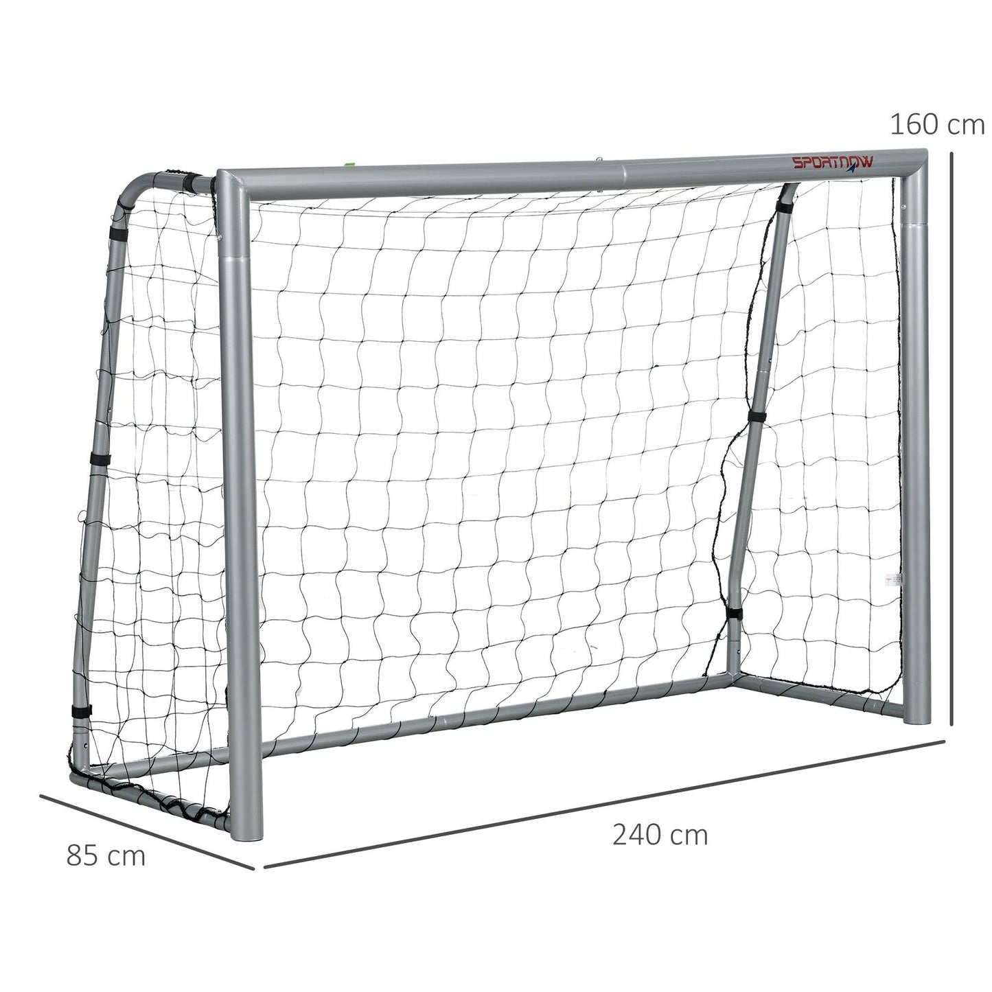 SPORTNOW 8ft x 5ft Football Goal, Football Net for Garden with Ground Stakes, Quick and Simple Set Up - ALL4U RETAILER LTD