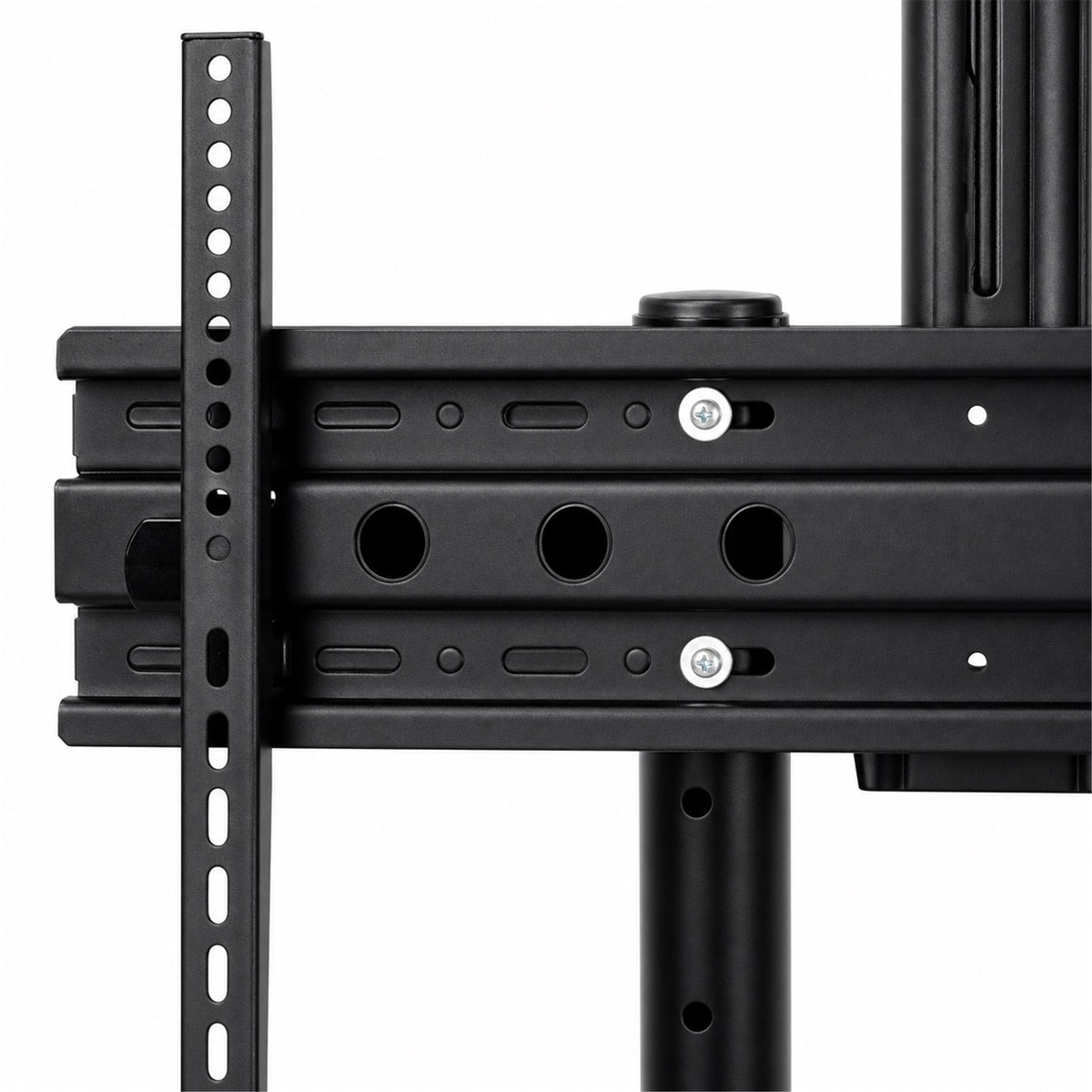 HOMCOM Mobile TV Stand on Wheels for 32 to 75 Inch TVs Tilt Height Adjustable