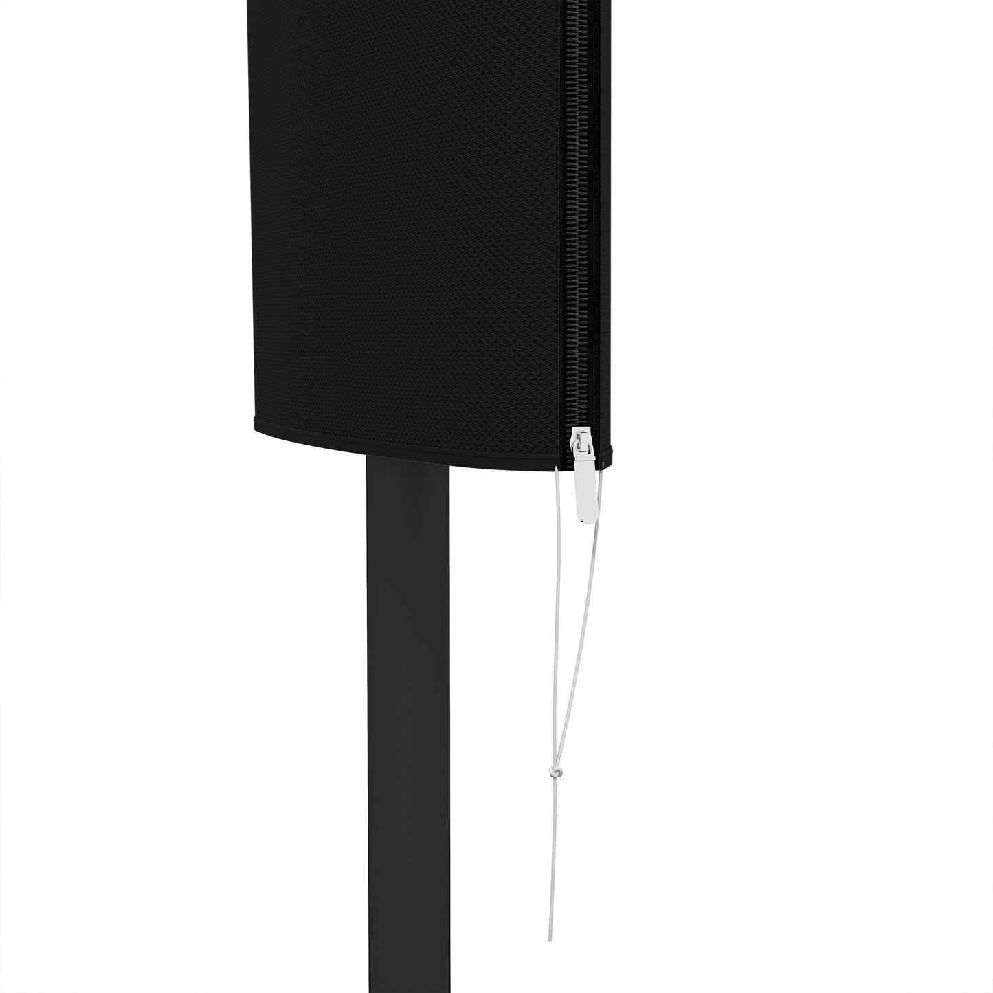Outsunny Garden Parasol Cover 60 x 160 cm for 2 to 4.6 m Umbrellas Weatherproof Polyester Zipper Black