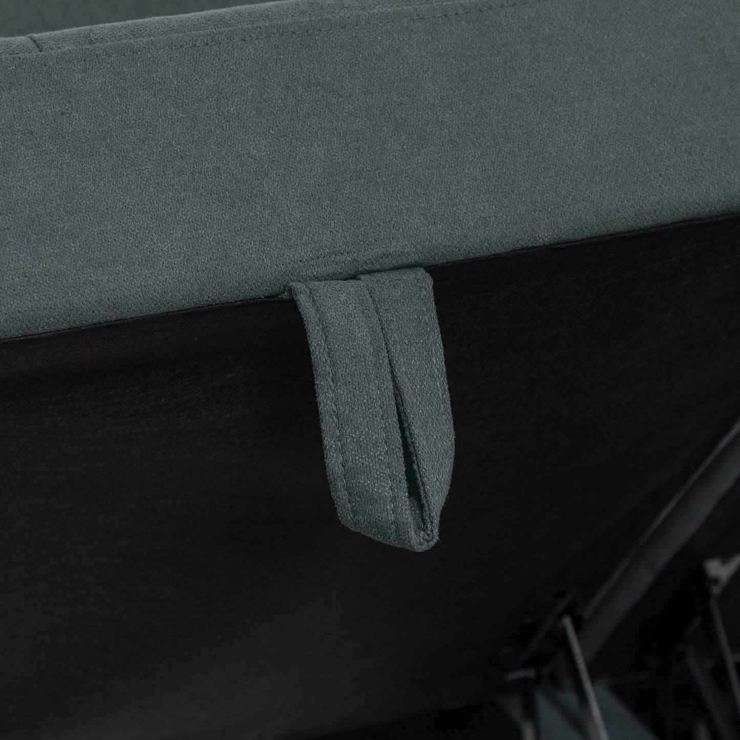 HOMCOM Modular Dark Grey 'L' Shape Sofa with Storage Solutions - ALL4U RETAILER LTD