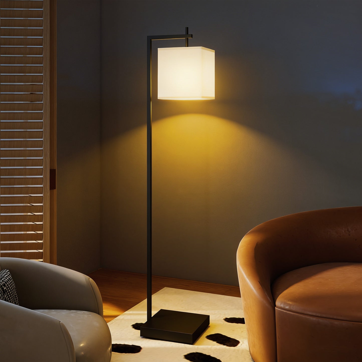 HOMCOM 66 Inch Floor Lamp With Adjustable Colour Temperatures And 10 Brightness Levels Remote And Foot Switch