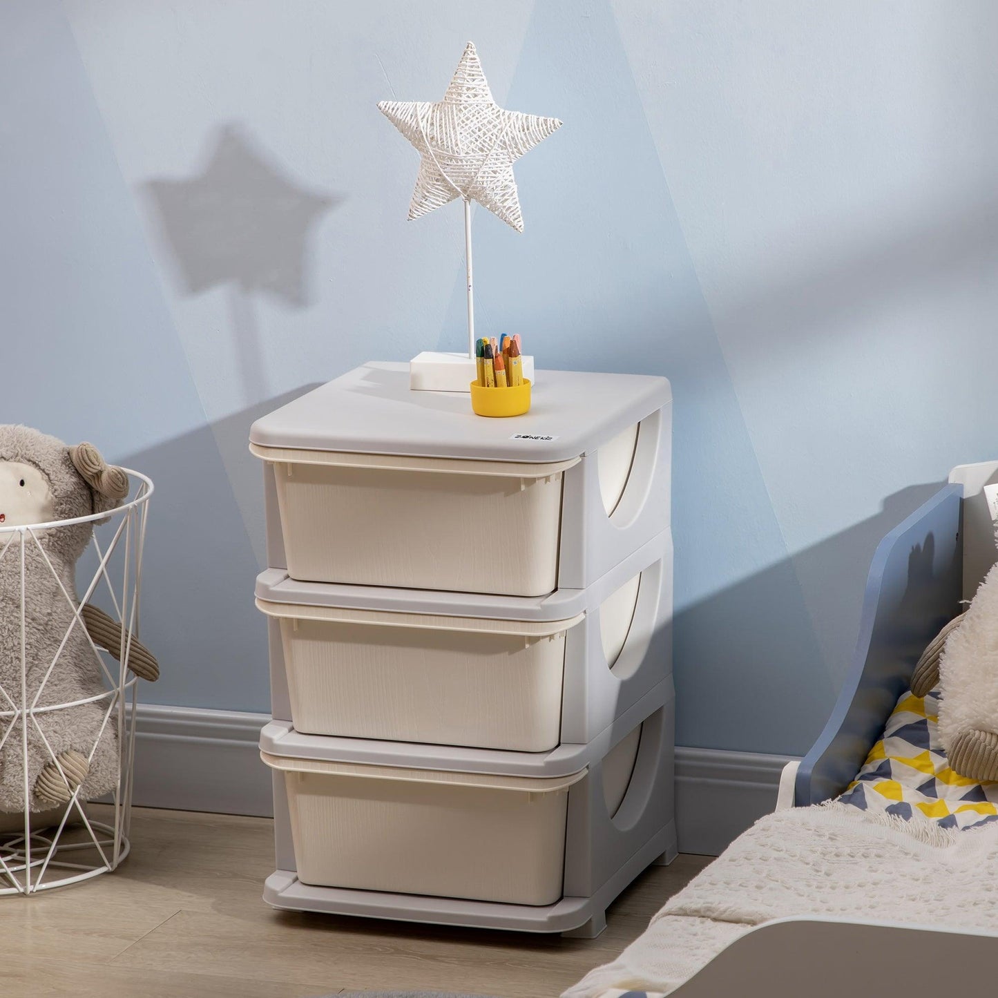 ZONEKIZ Kids Storage - White Chest Drawer - ALL4U RETAILER LTD